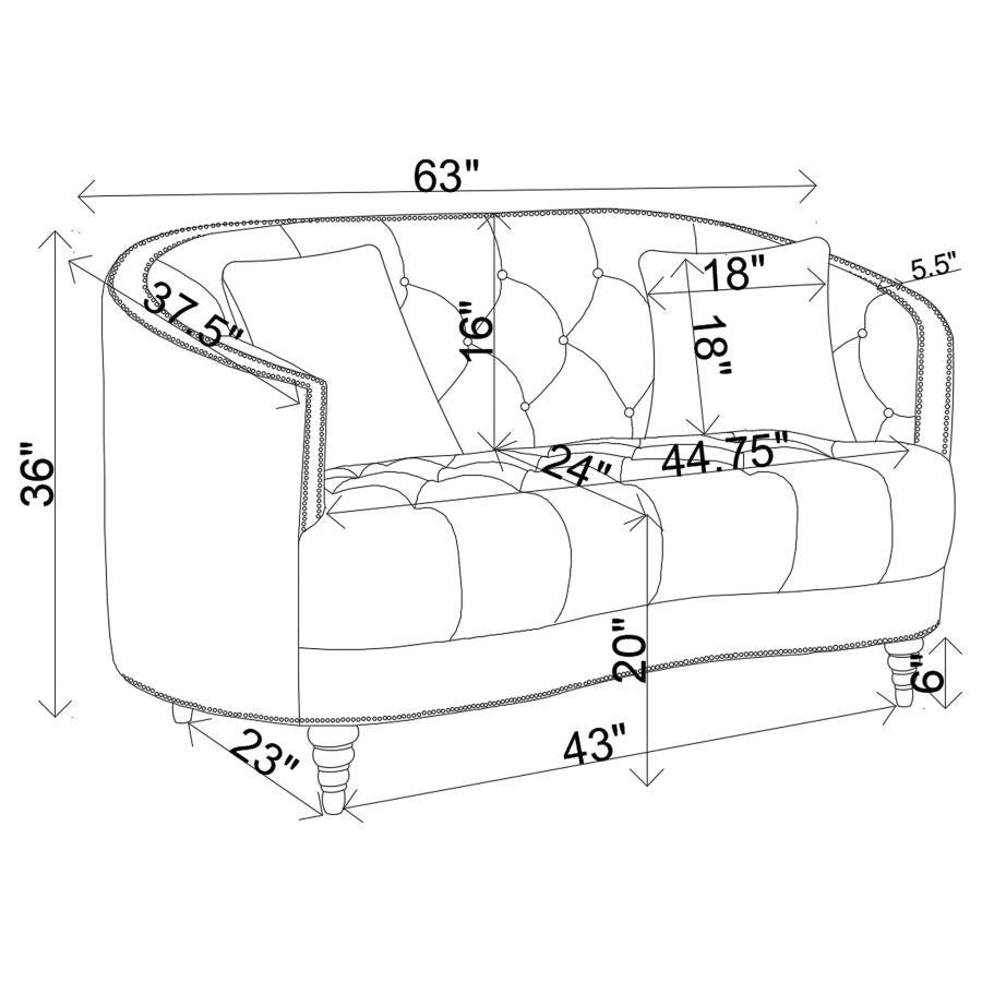 SOFA AND LOVESEAT 505641-S2-COA
