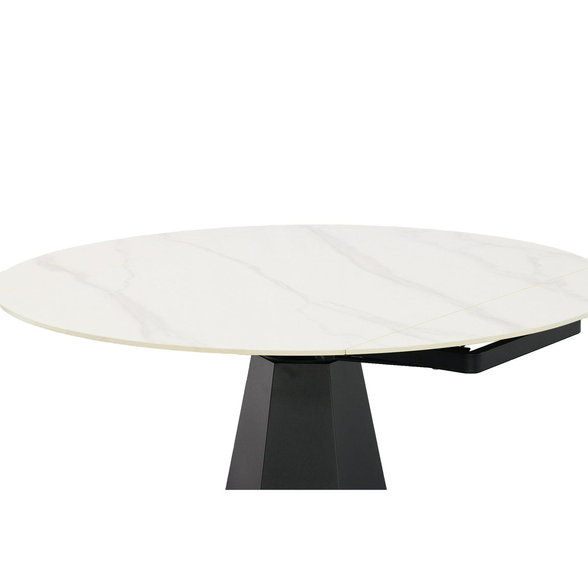 MODERN BLACK AND WHITE CERAMIC DINING TABLE 8949-VIG