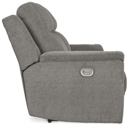 POWER RECLINING SOFA AND LOVESEAT 7320515/18-ASH