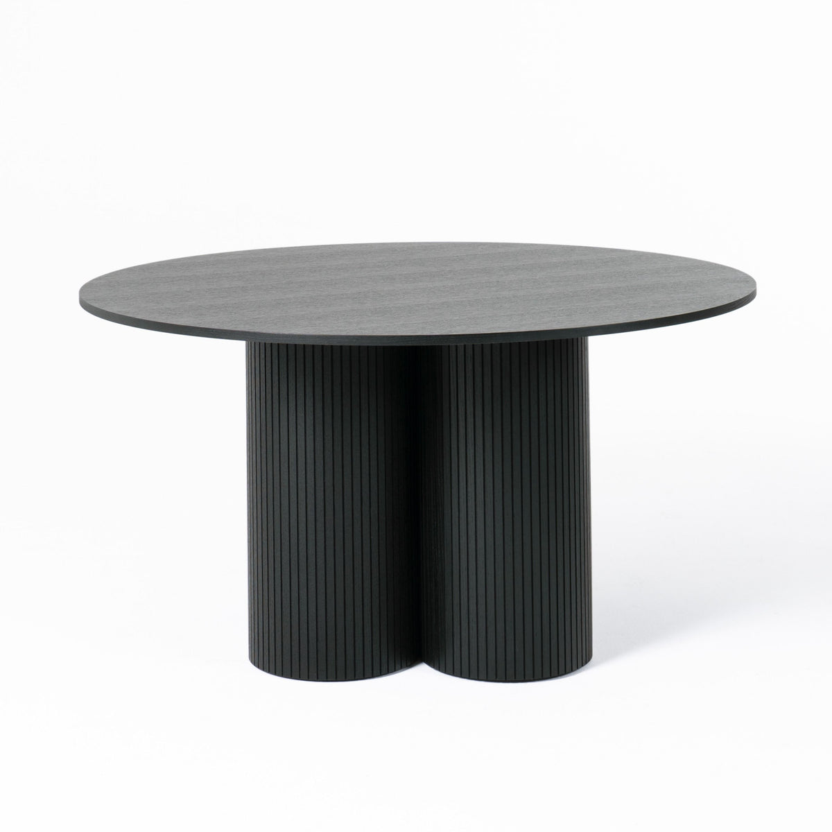 MODERN BLACK OAK ROUND DINING TABLE 3646-VIG