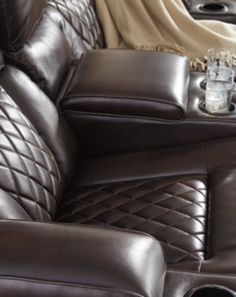 POWER RECLINING SOFA AND LOVESEAT 7540715/18-ASH