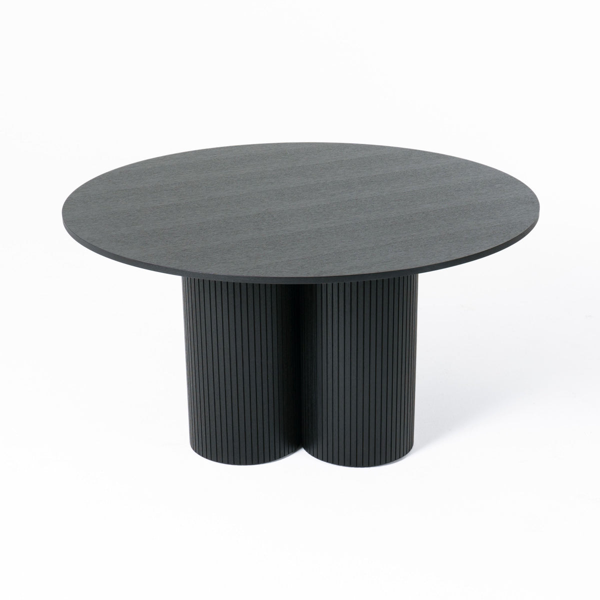 MODERN BLACK OAK ROUND DINING TABLE 3646-VIG