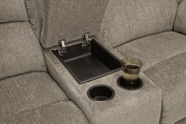 POWER RECLINING SOFA AND LOVESEAT 7650587/96-ASH