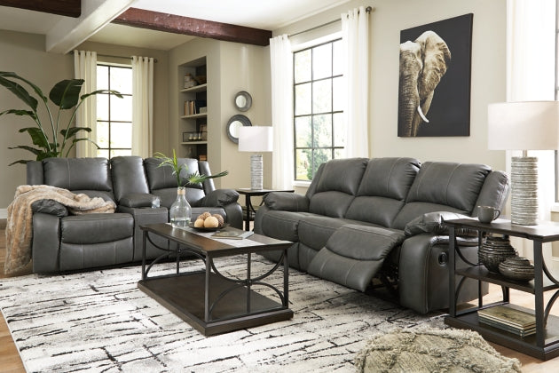 RECLINING SOFA AND LOVESEAT 7710388/94-ASH
