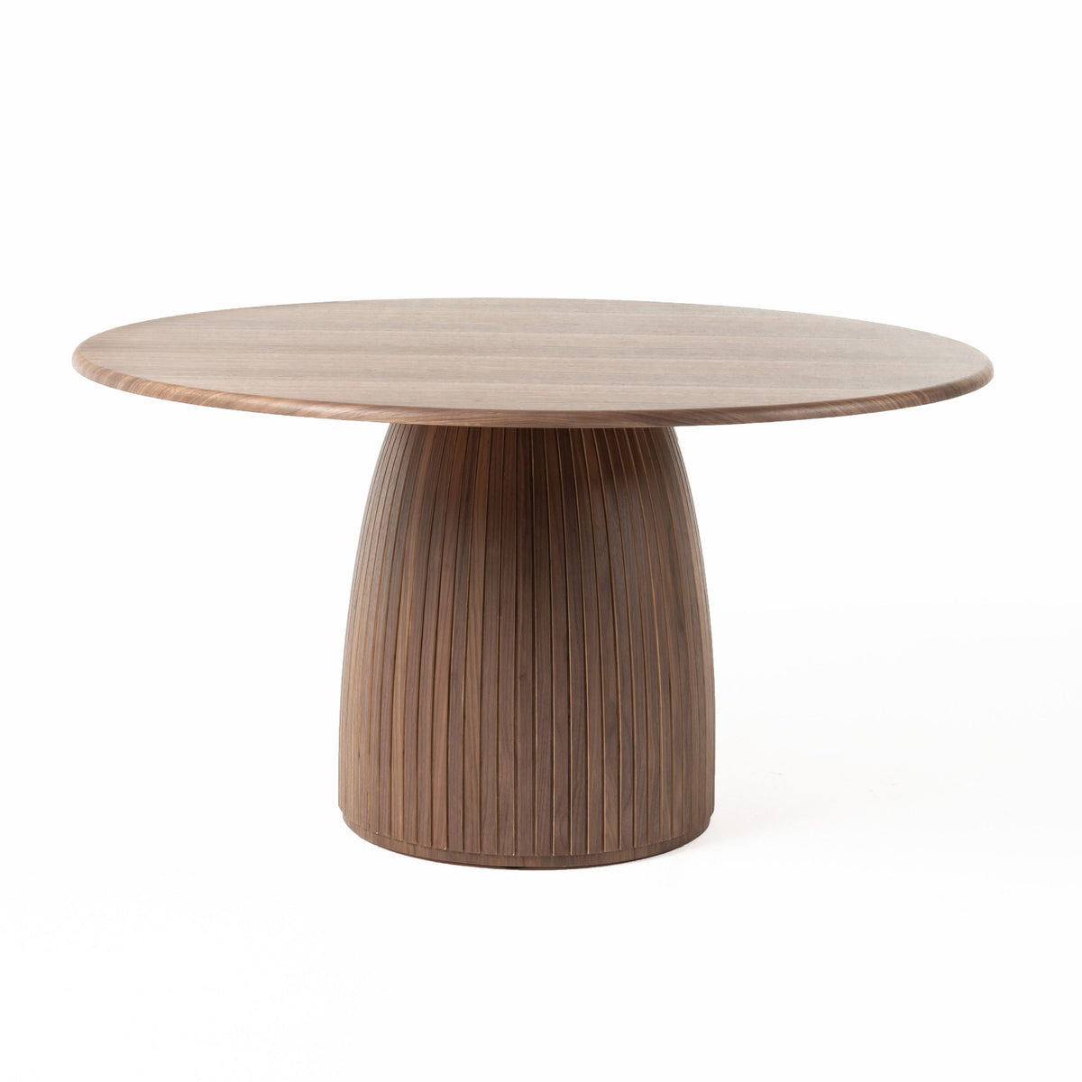 MODERN WALNUT ROUND DINING TABLE 3630-VIG