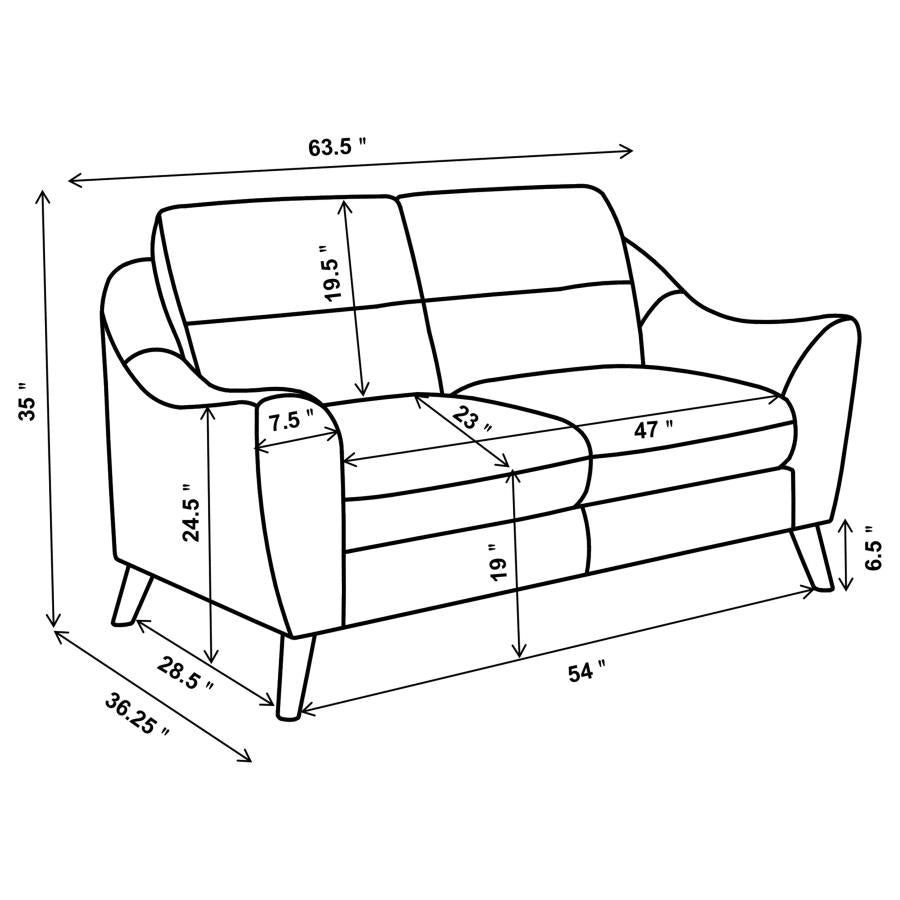 SOFA AND LOVESEAT 509514-S2-COA