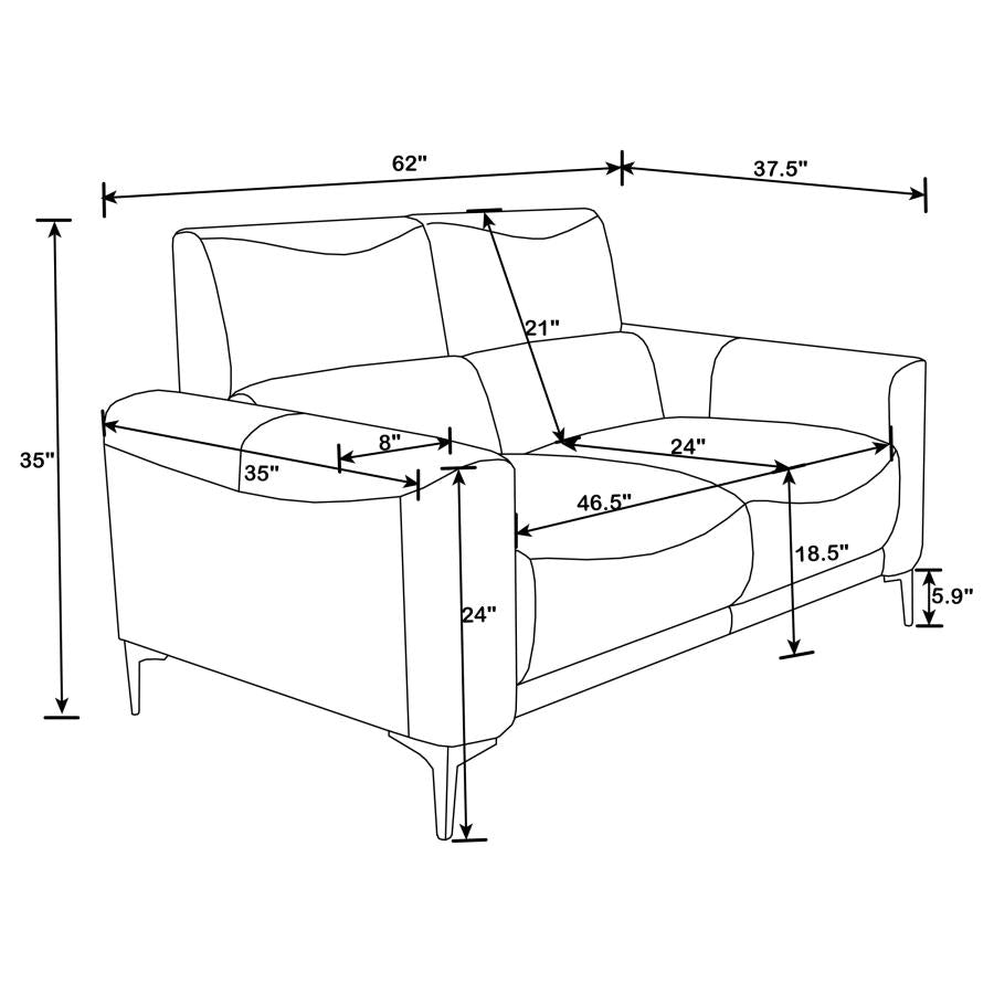 SOFA AND LOVESEAT 509731-S2-COA