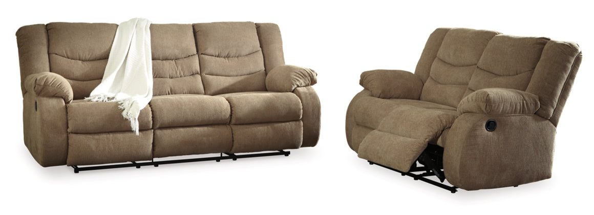 RECLINING SOFA AND LOVESEAT 9860488/86-ASH