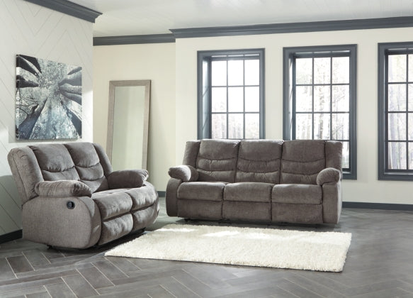RECLINING SOFA AND LOVESEAT 9860688/86-ASH