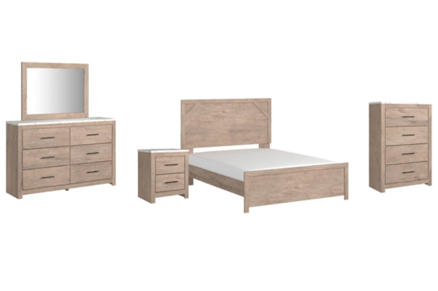 5PCS QUEEN BEDROOM B1191B2/B1/44/92-ASH