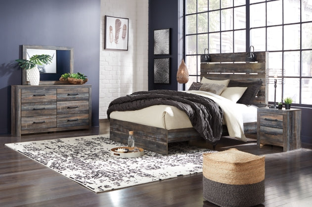 4PCS QUEEN BEDROOM B211B4/B1/92-ASH