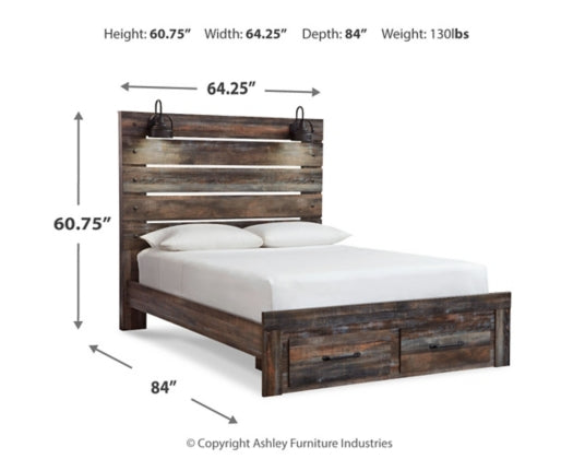 4PCS QUEEN BEDROOM B211B4/B1/92-ASH