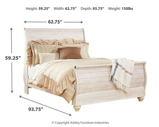 4PCS QUEEN BEDROOM B267B4/B1/92-ASH