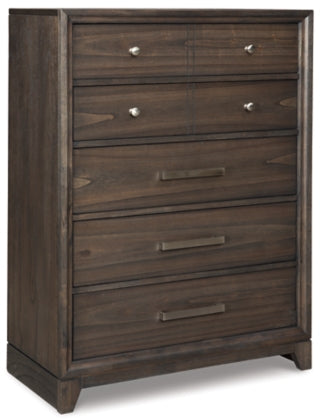 5PCS QUEEN BEDROOM B497-46/93/B1/B2-ASH