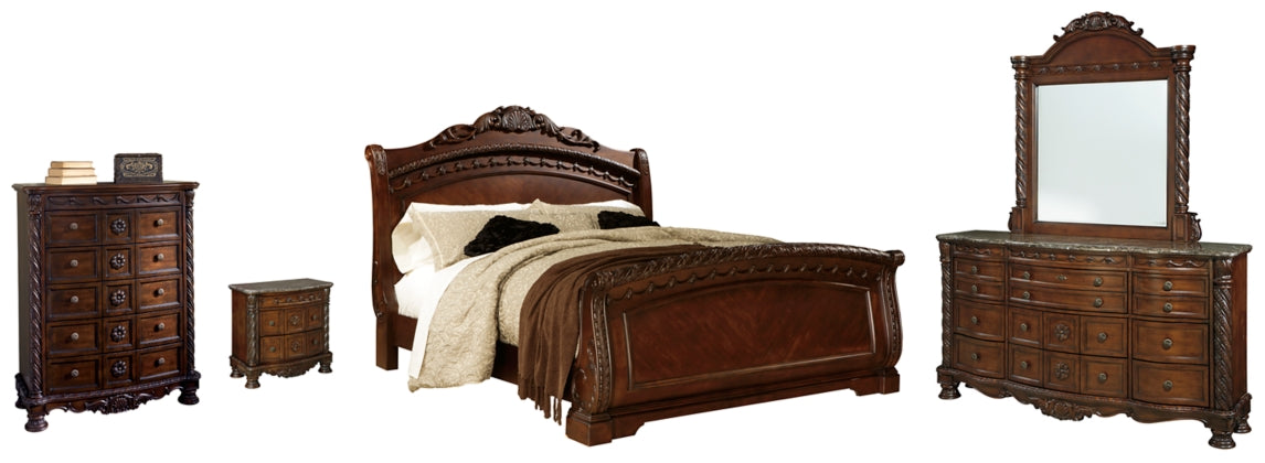 5PCS QUEEN BEDROOM B553-193/46/35/24-ASH