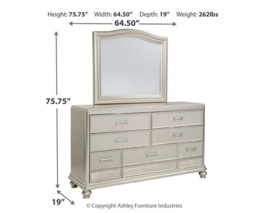 5PCS QUEEN BEDROOM B650B13/B7/46/93-ASH