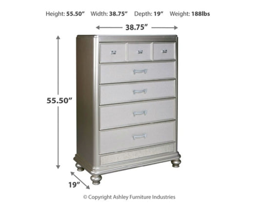 5PCS QUEEN BEDROOM B650B13/B7/46/93-ASH