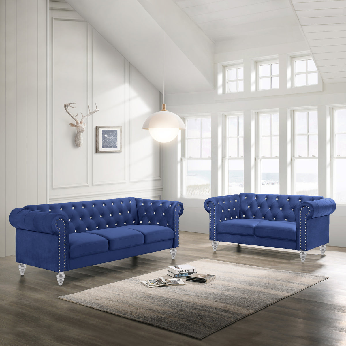 EMMA CRYSTAL SOFA AND LOVESEAT NC