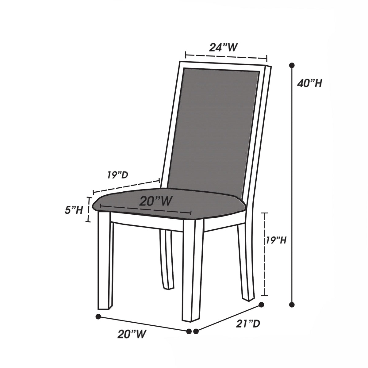 Dining Chair - Grey
