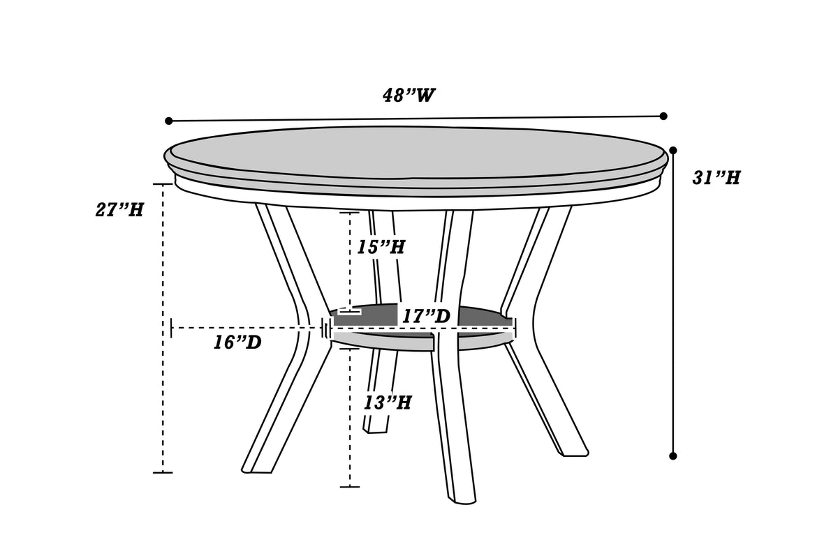 Dining Table - Silver