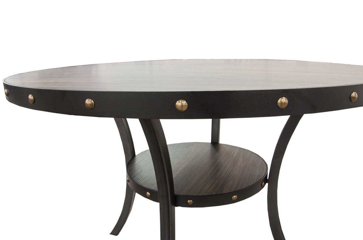 Dining Table - Black/Dark Oak Top