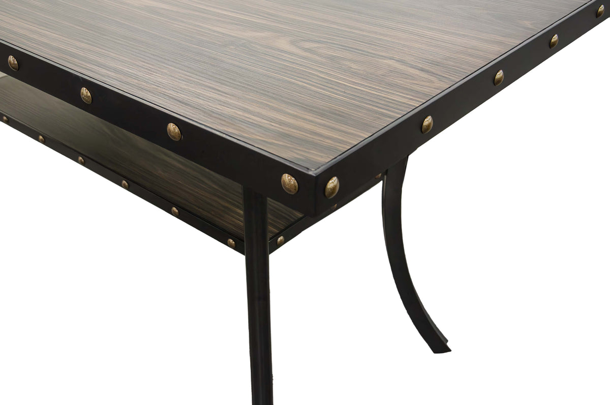Dining Table - Black/Dark Oak Top