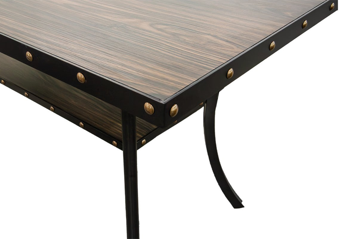 Counter Height Table - Black/Dark Oak Top
