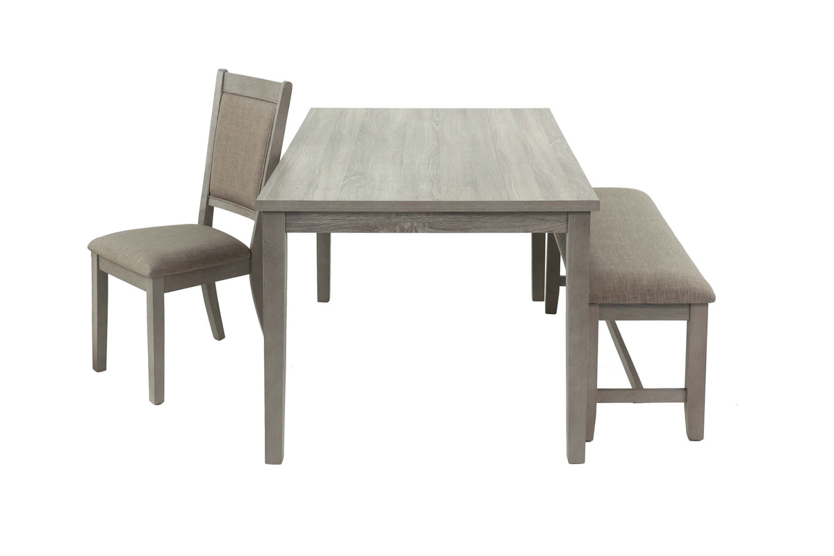 6-Pcs Dining Set - Rustic Grey