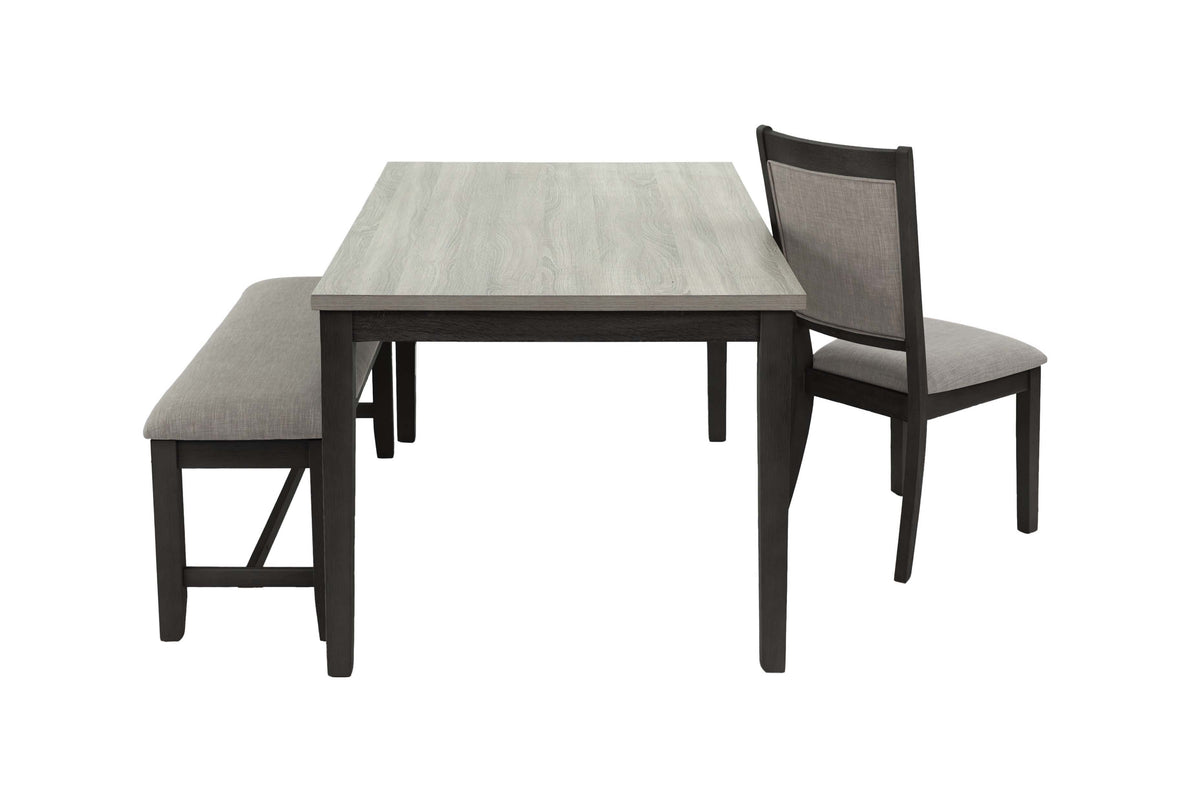 6-Pcs Dining Set - Grey/Black