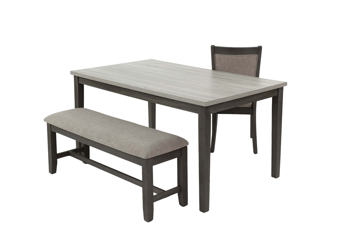 6-Pcs Dining Set - Grey/Black