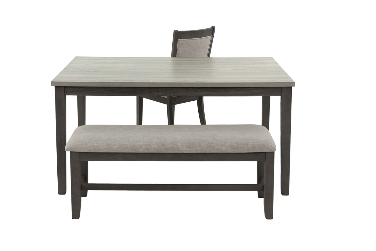 6-Pcs Dining Set - Grey/Black