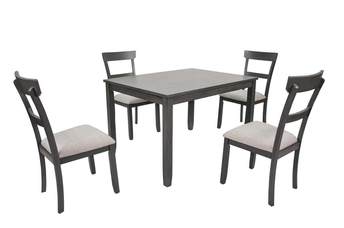 5-Pcs Dining Set - Grey