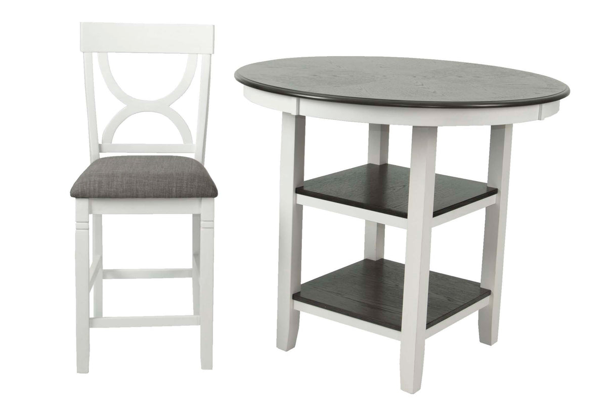 5-Pcs Counter High - White + Grey