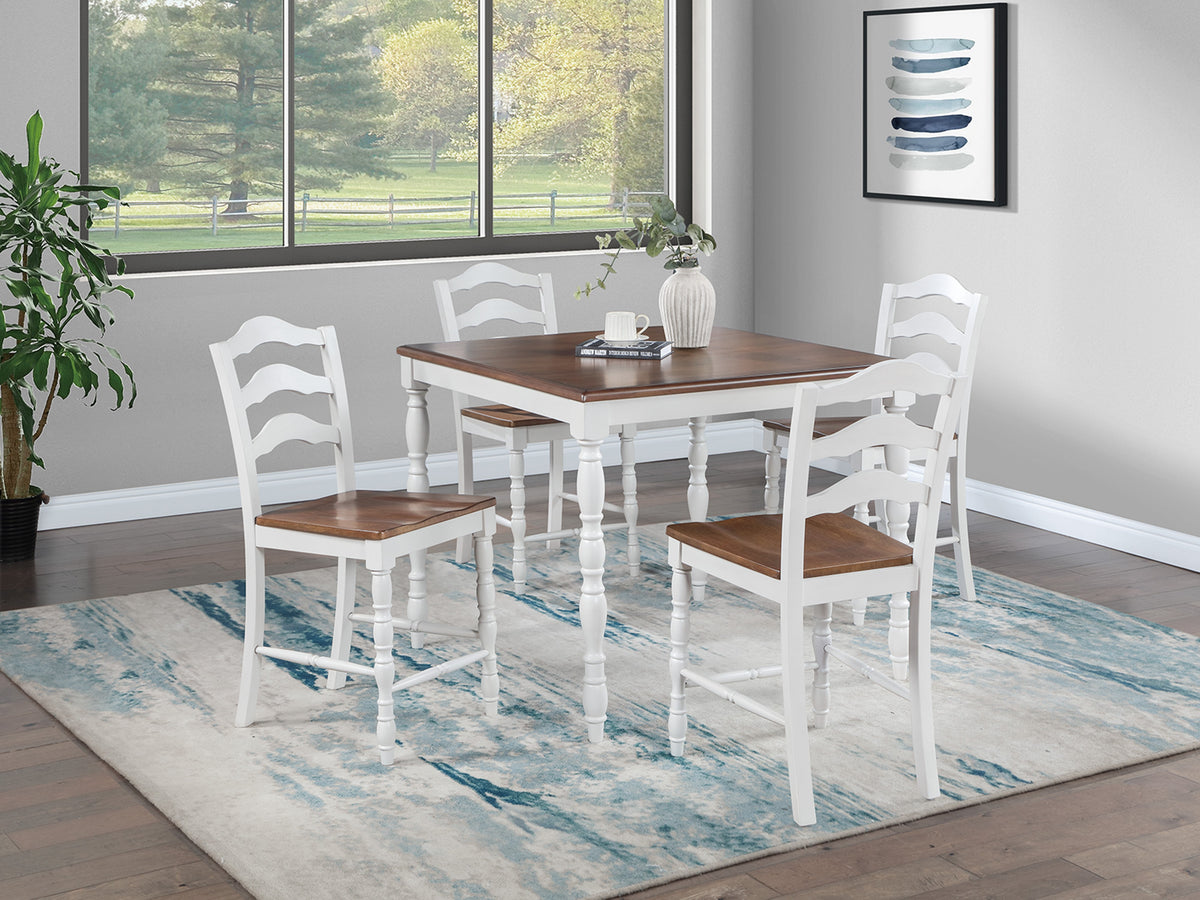 5-Pcs Counter Height Set - Gray