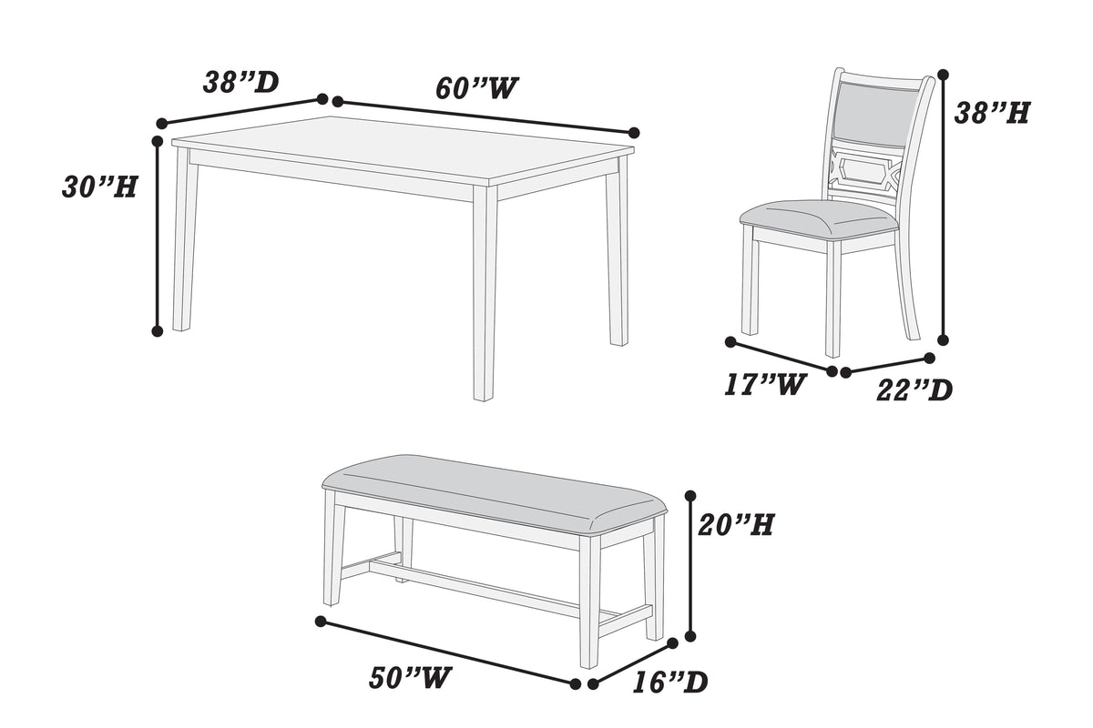 6-Pcs Dining Set