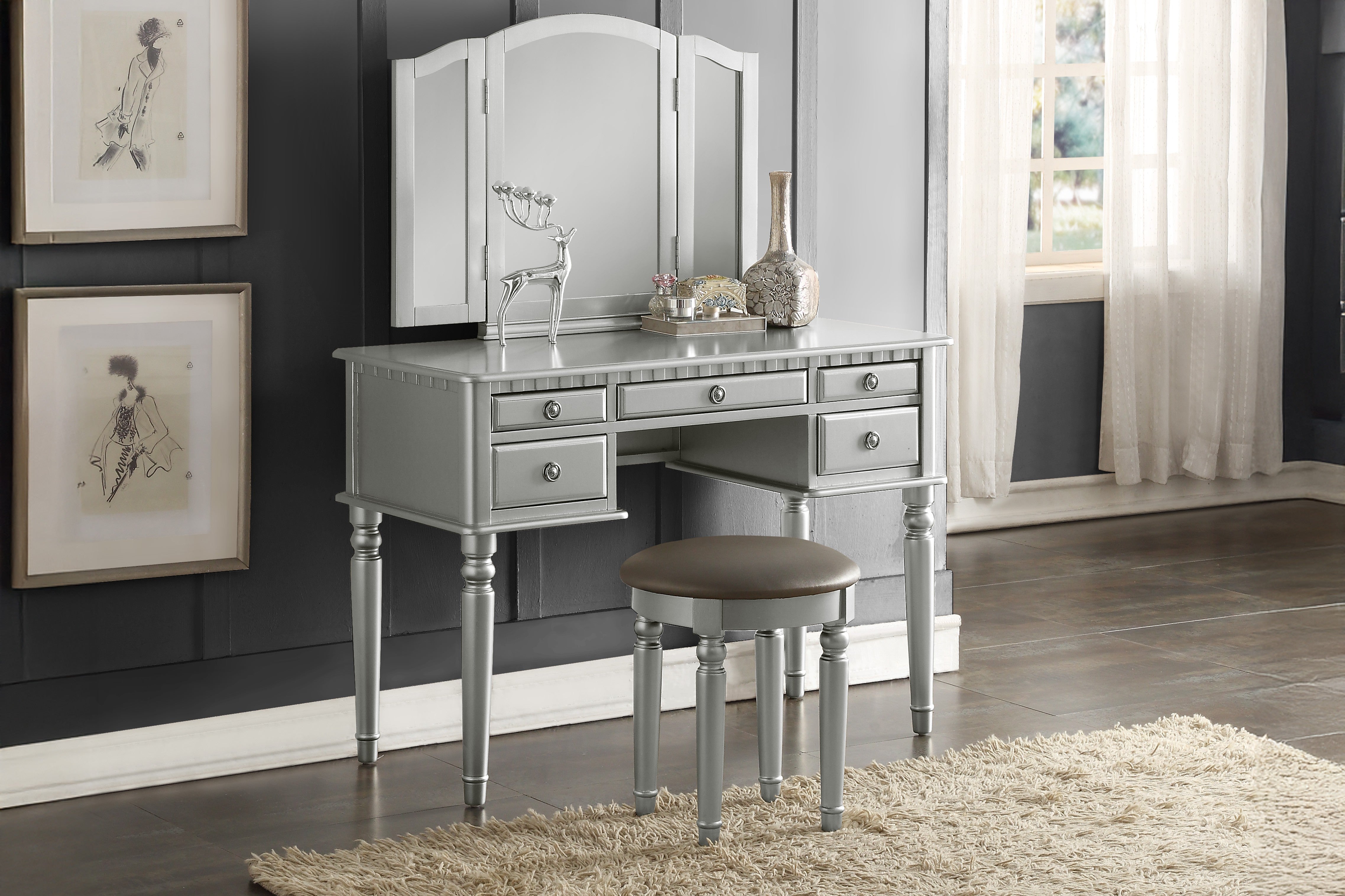 Vanity Set - Silver