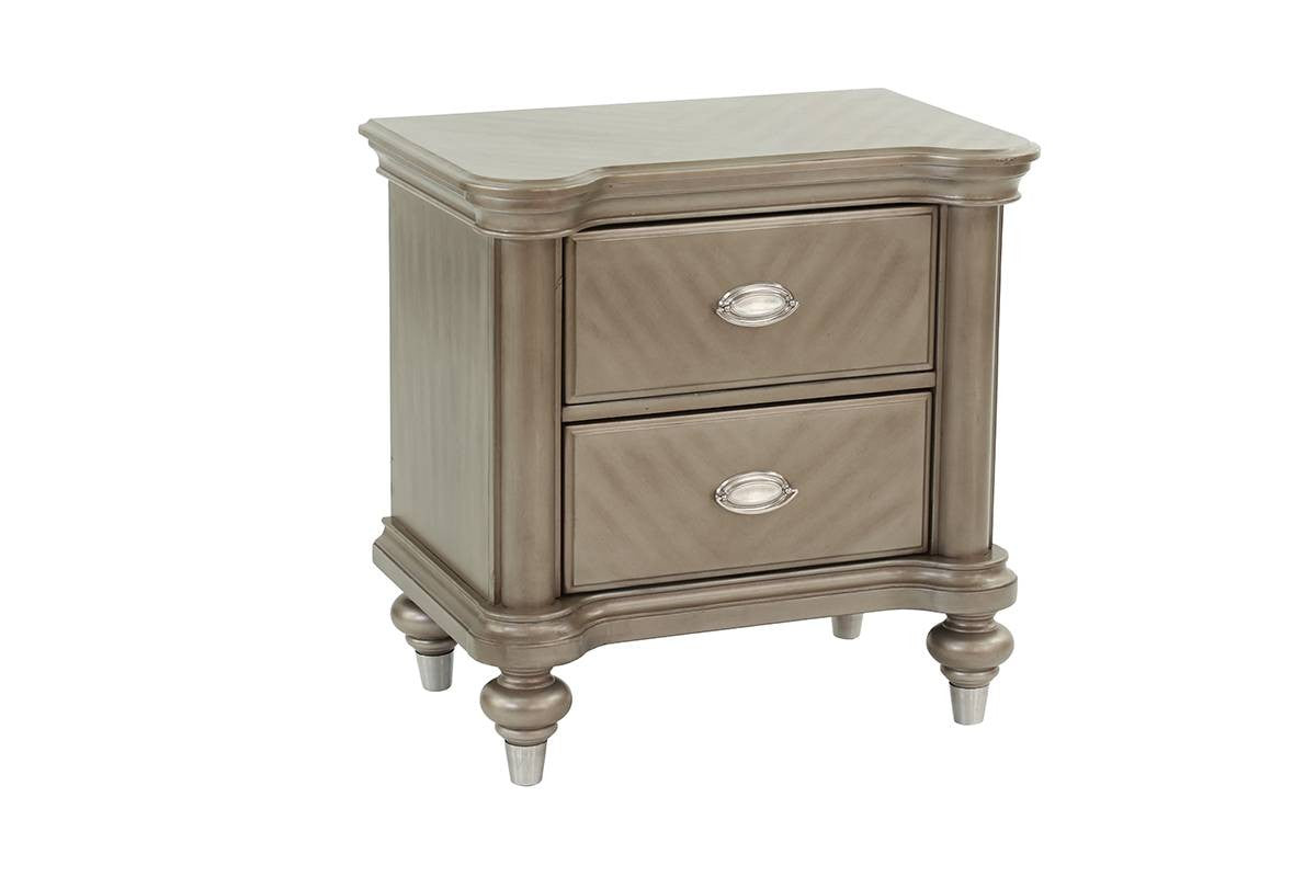 Nightstand - Antique Silver