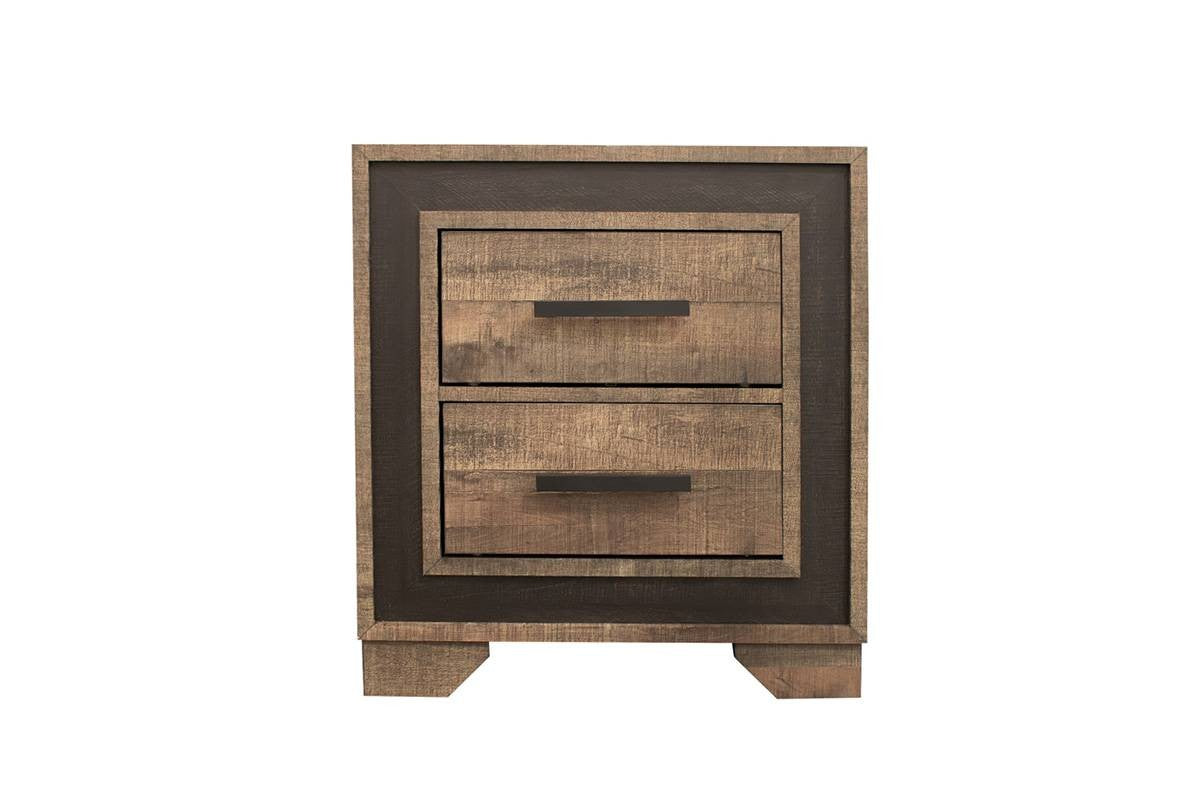 Night Stand - Brown Rustic + Rustic Charcoal