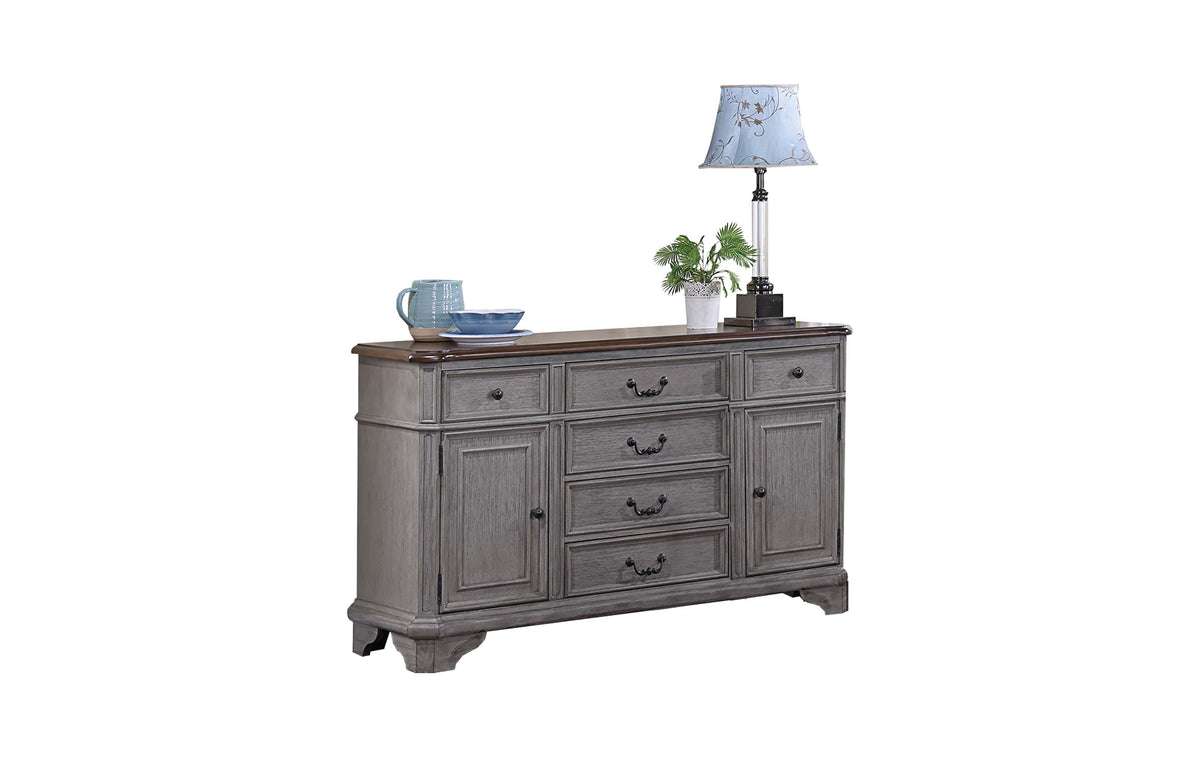 Server - Light Grey + Cherry