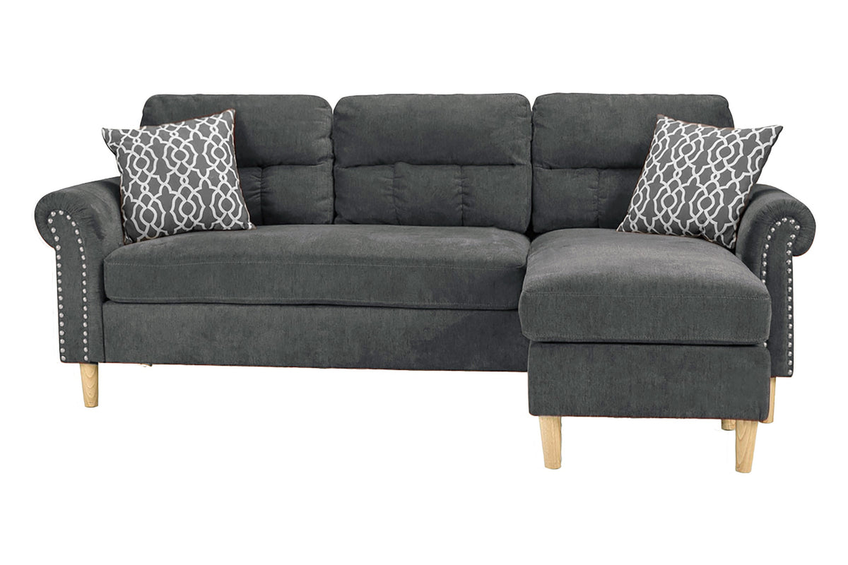 Sectional Set W/2 Accent Pillows - Slate