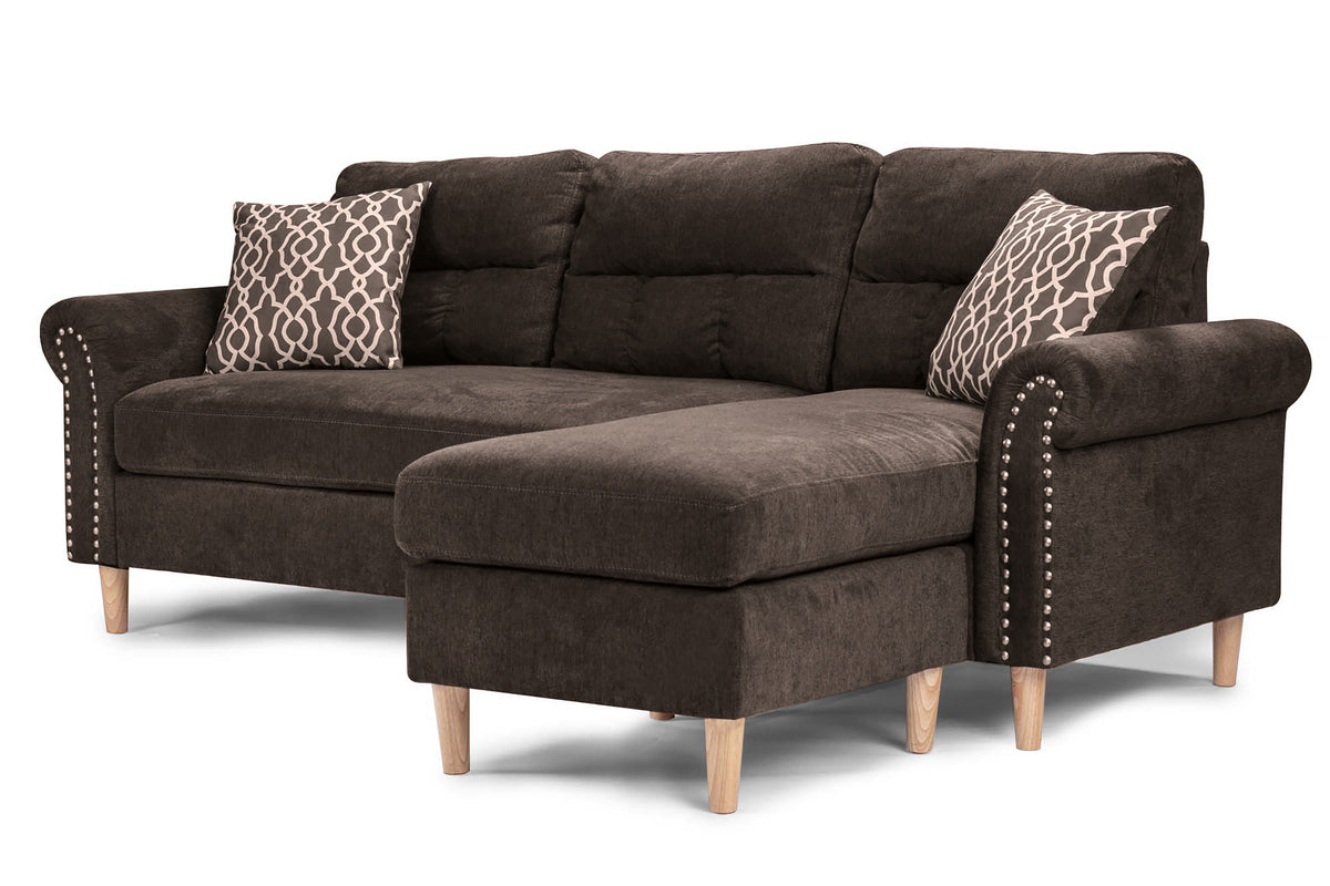 Sectional Set W/2 Accent Pillows - Tan