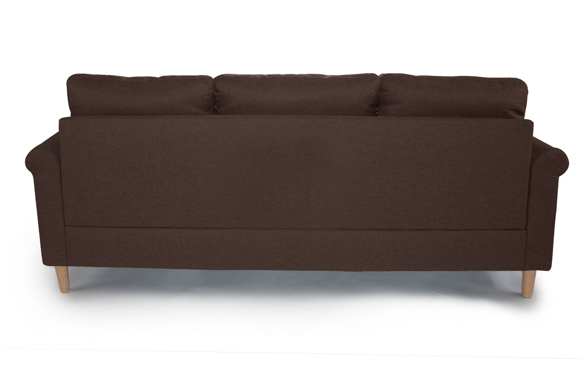 Sectional Set W/2 Accent Pillows - Dark Coffee