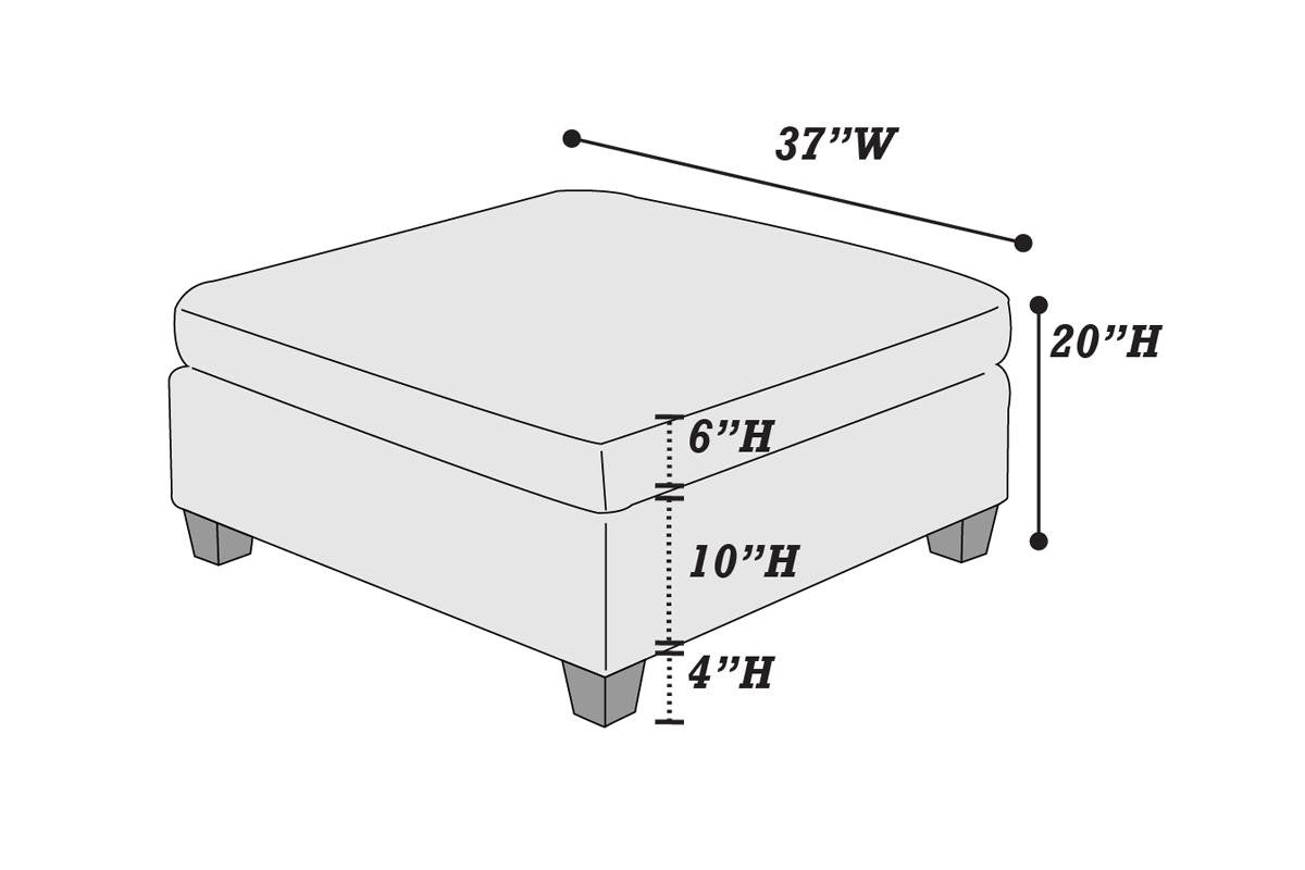 Ottoman - Ash Grey