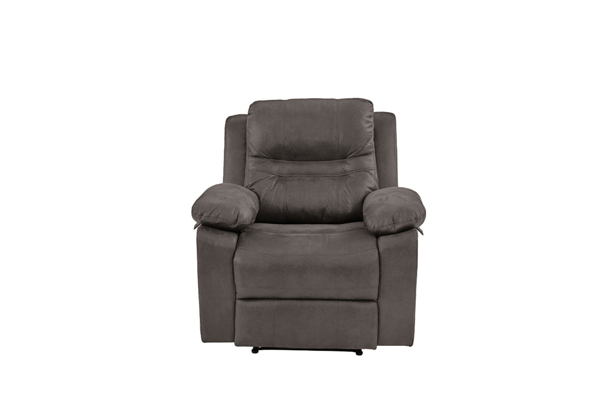 Rocker Recliner/Handle/Leatherette/Slate Blue - Slate Blue