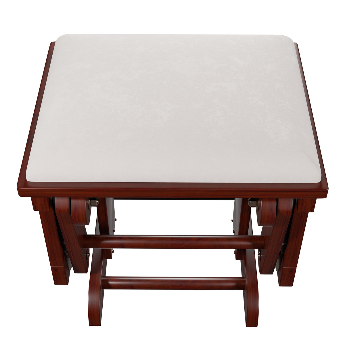 Glider W/Ottoman - Beige /Espresso