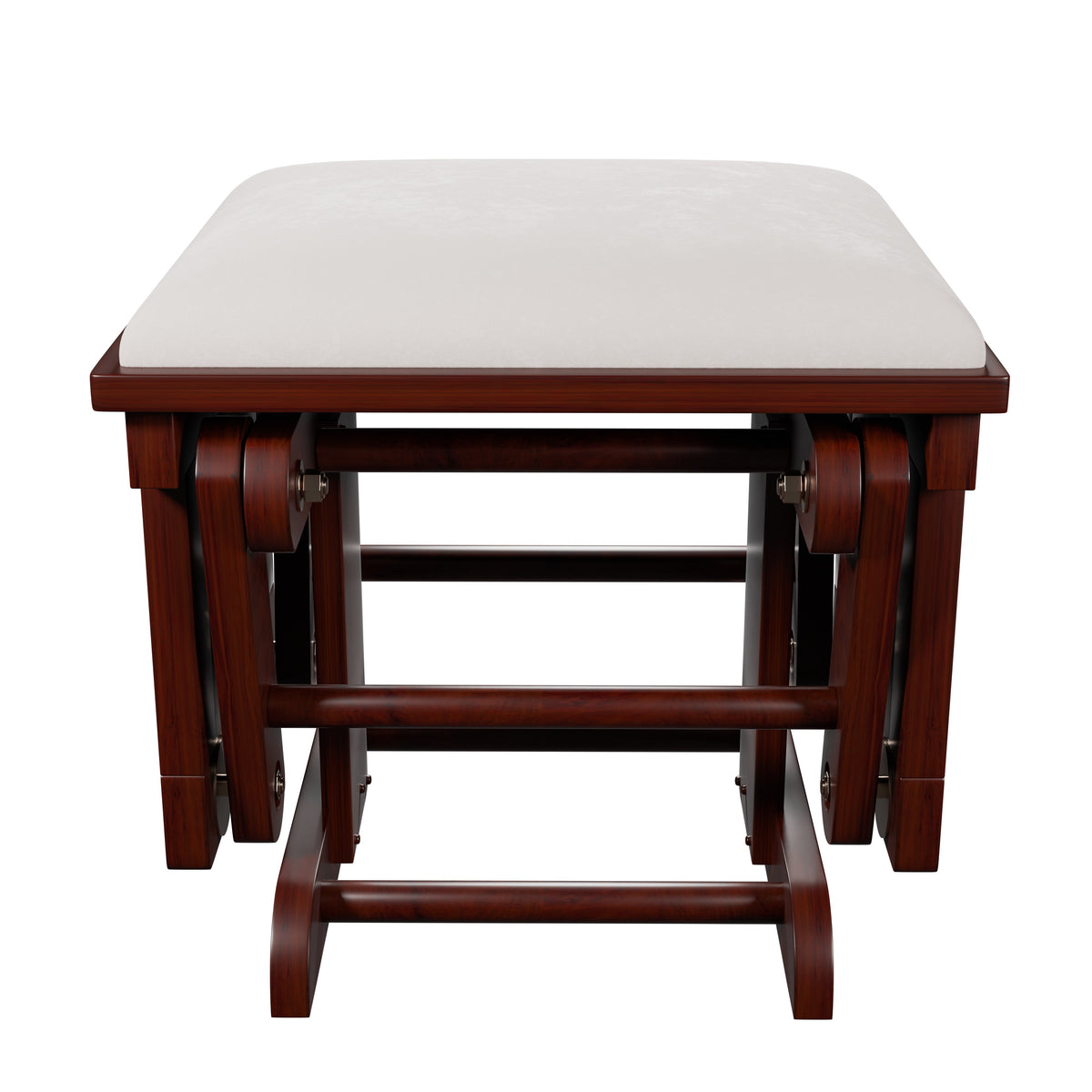 Glider W/Ottoman - Beige /Espresso