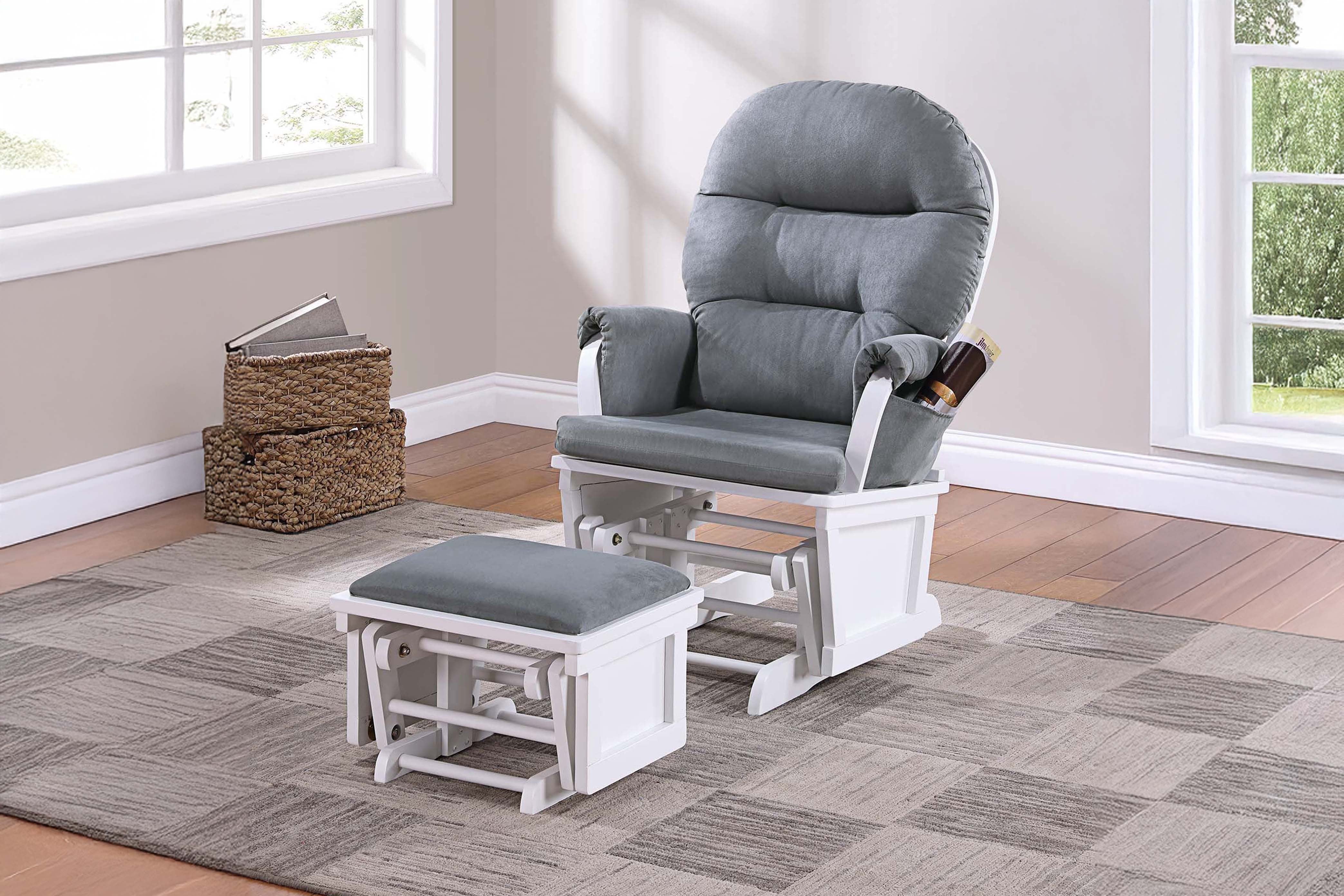 Glider Chair - Dark Gray /Espresso