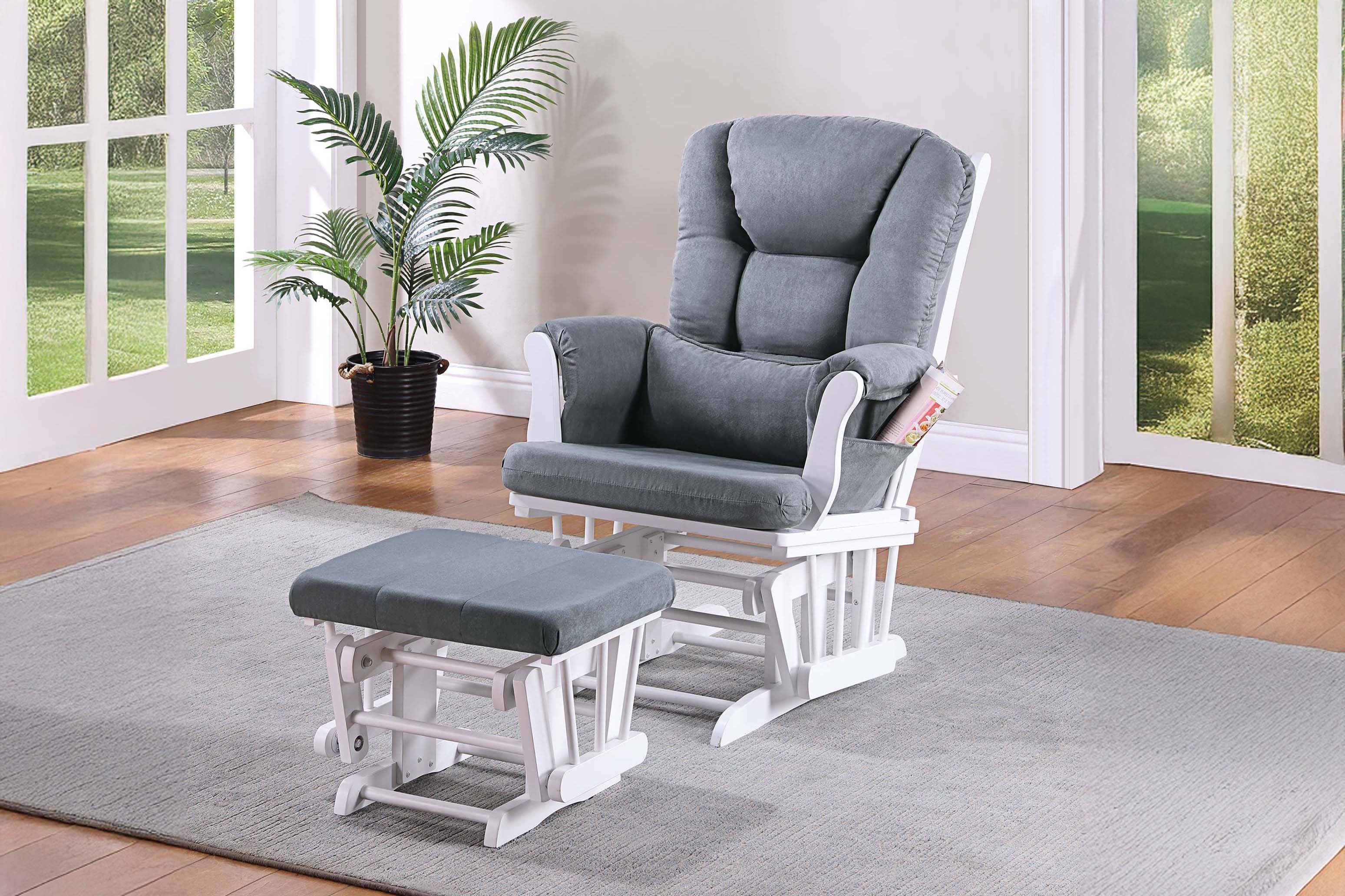 Glider Chair - Dark Gray /Espresso