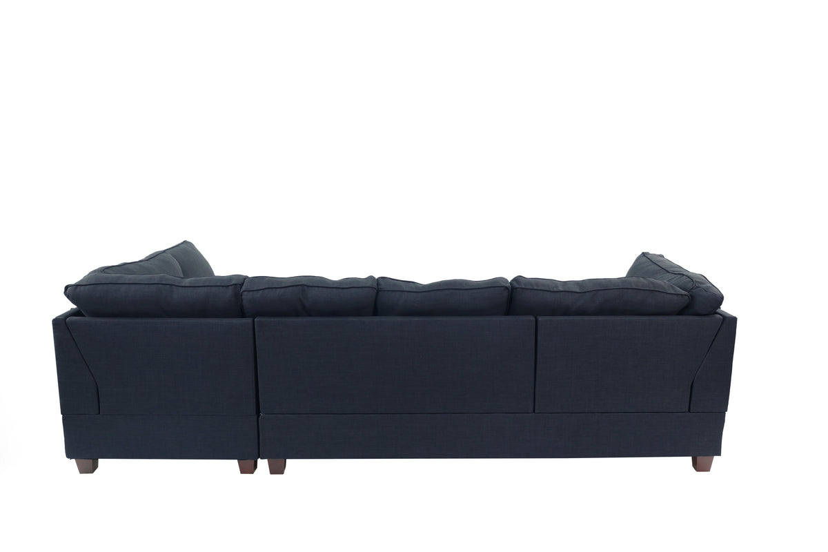 2-Pcs Sectional Set - Dark Blue