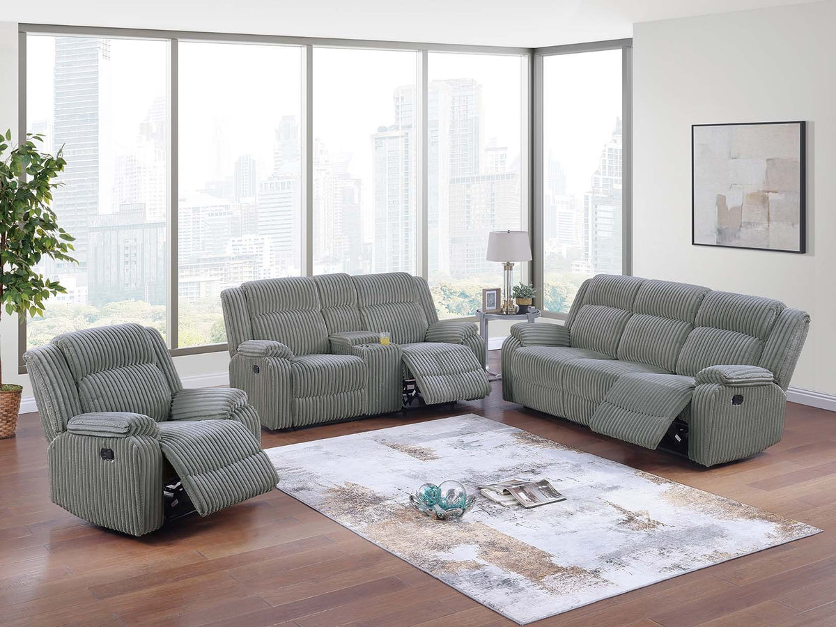 Recliner-Smoke Fur-Like Corduroy - Smoke